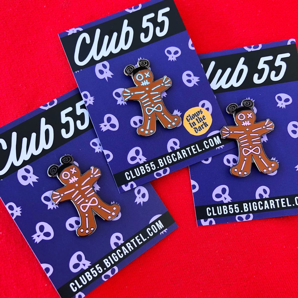 Image of Skeleton Gingerbread Man Pin