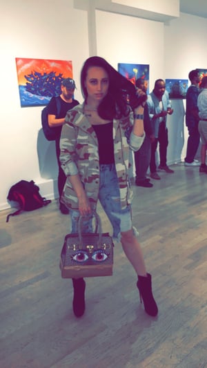 Image of Pink eyes satchel