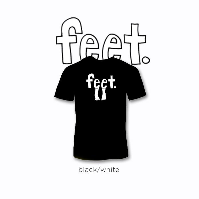 Image of feet logo tees