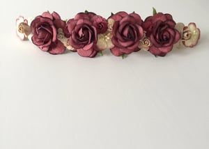 Image of WINE/BURGUNDY BASED HEADBANDS