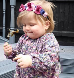 Image of WINE/BURGUNDY BASED HEADBANDS