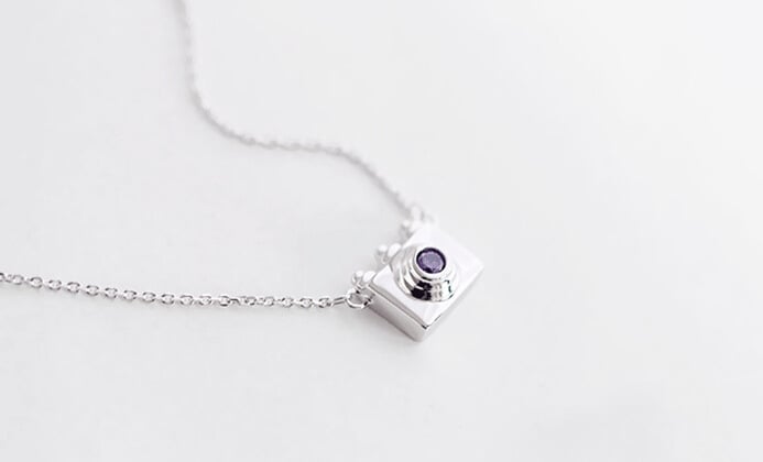 Image of Collar plata cámara