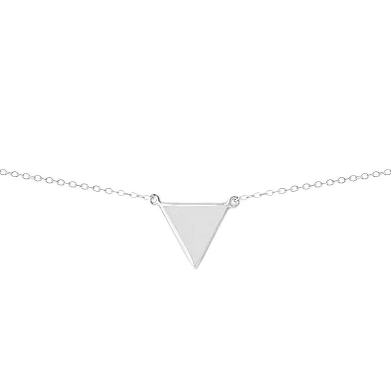 Image of Collar triángulo plata
