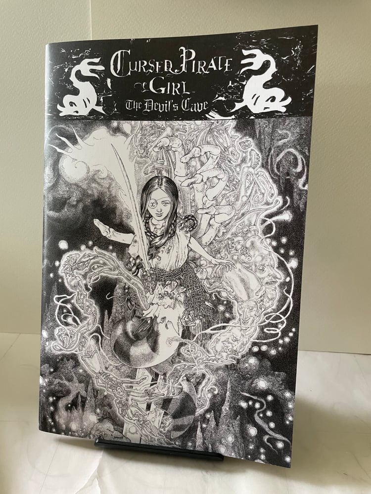 Image of Cursed Pirate Girl chapter 5: The Devil’s Cave black and white cover variant