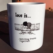 Image of Love Is Trains Mug