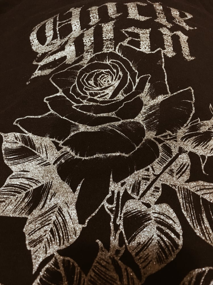 Image of Black rose shirt