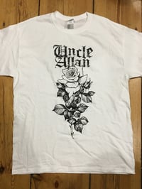 Image 1 of White rose tshirt.