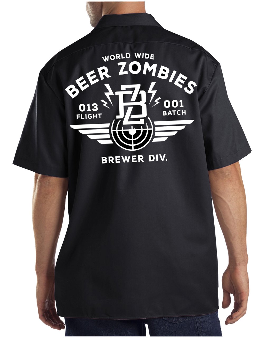 Beer Zombies - Dickies Work Shirt, Brewers Division