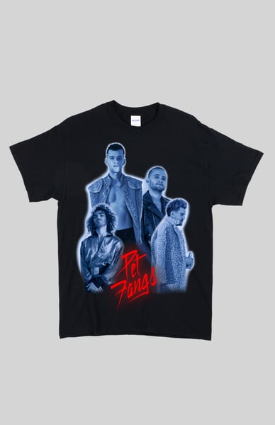 Image of SOLD OUT - Limited Edition - Pet Fangs Cerveza Band Photo T-Shirt (World Turr Winter 17)
