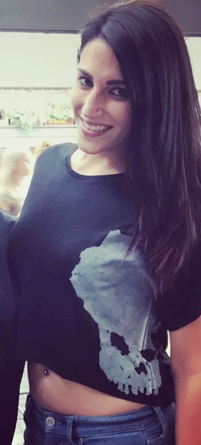 Black flowy crop top sales