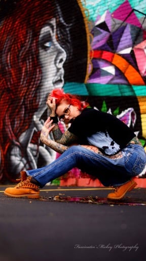 Red flowy top crop top