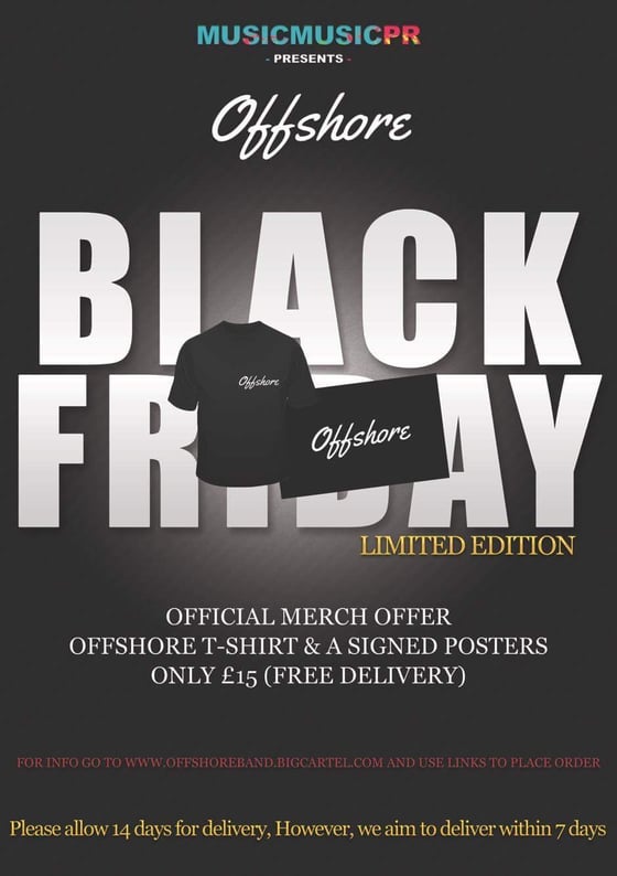 Image of BLACK T-SHIRT & SIGNED POSTER LIMITED EDITION
