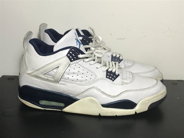 Image of 1999 Air Jordan 4 Columbia size 12 sole swapped