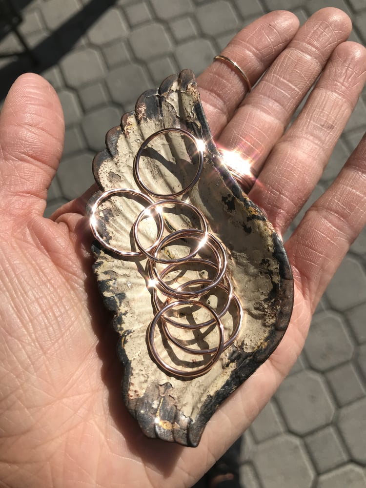 Image of ROSE GOLD stack rings