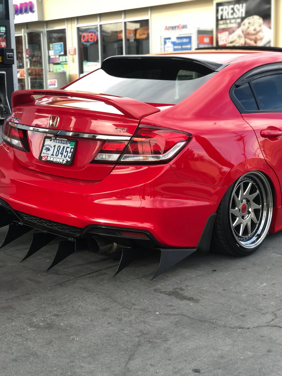 2015 Honda Civic Si Rear Diffuser Invictus Aero