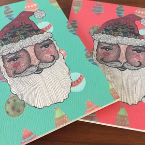 Image of Santa Christmas Cards - Pack of 8 w/envelopes