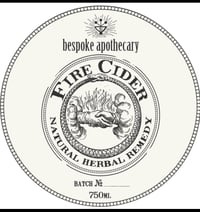 Image of 🔥 Large/750 ML/25.5 oz. Organic FIRE CIDER!!