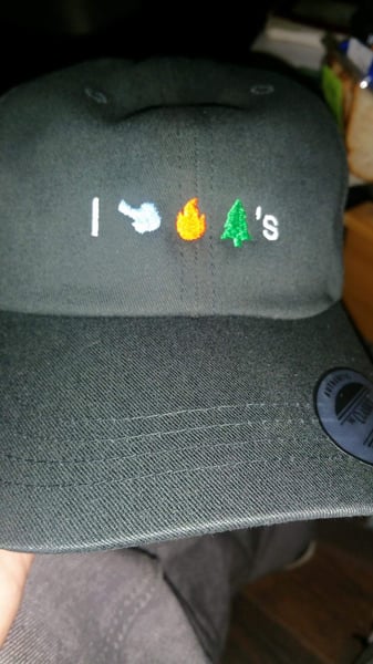 Image of "I Blow Fire Trees" Dad Hat