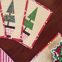 Image of Holiday Topiary Quilt Block - 7" x 10"