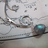 Greek Isle Necklace with Labradorite, Sterling Silver