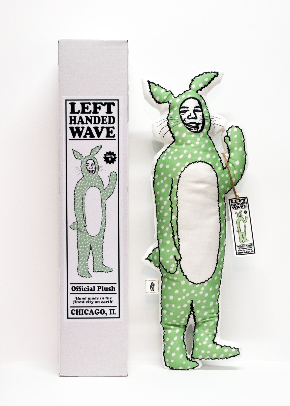 Image of Green Polka Bunny Plush