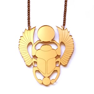 Image of Scarab Beetle Necklace 