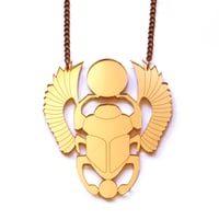 Image 2 of Scarab Beetle Necklace 