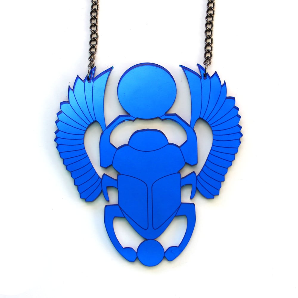 Image of Scarab Beetle Necklace 
