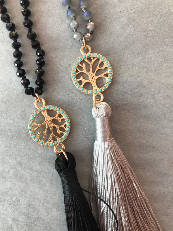Image of Tree of Life Tassle Necklace