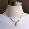 Effervescent Orange Sherbert Druzy - Silver