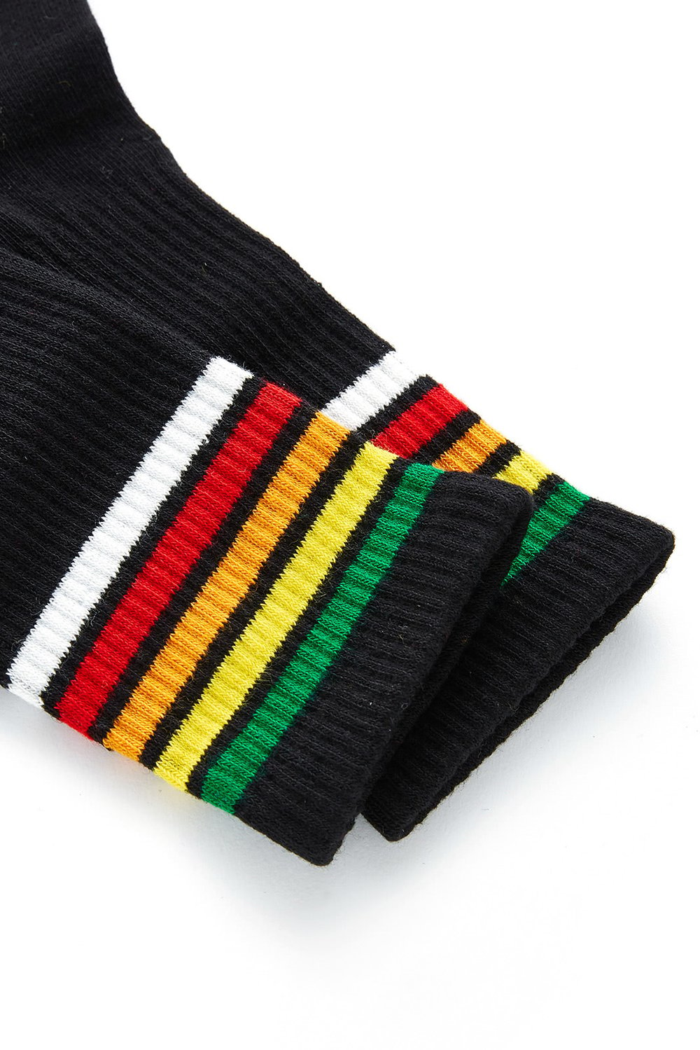 Image of DARK RAINBOW STRIPED SOCKS