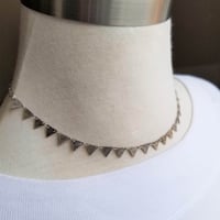 Image 2 of Tiny Triangle Necklace - Silver