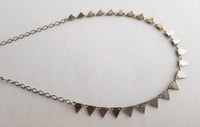Image 3 of Tiny Triangle Necklace - Silver