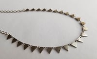 Image 1 of Tiny Triangle Necklace - Silver