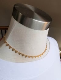 Image 3 of Tiny Triangles Necklace - Gold
