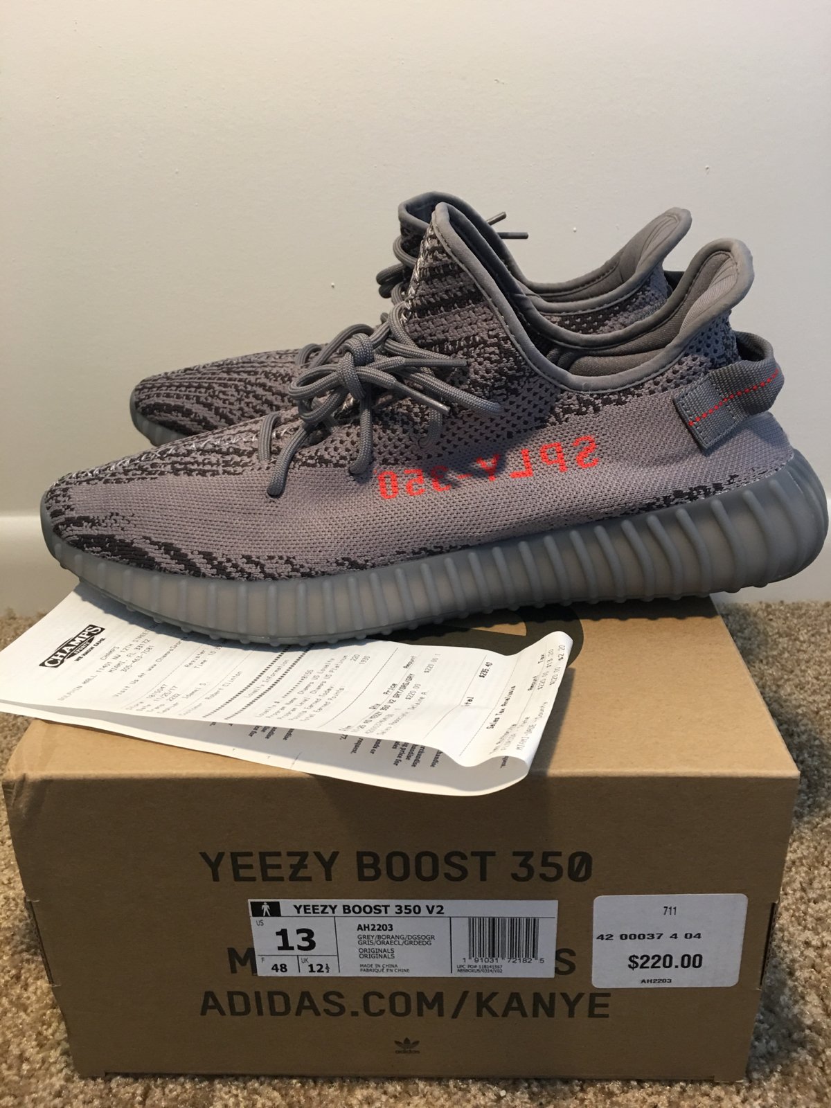 Yeezy beluga 2.0 hot sale size 12