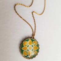 Image 3 of Ciao Italy - Safron and Green Necklace