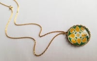 Image 2 of Ciao Italy - Safron and Green Necklace
