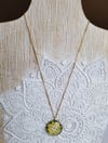 Ciao Italy - Safron and Green Necklace