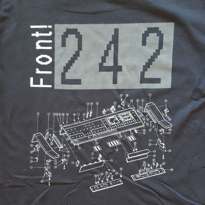 FRONT 242 T-Shirt/ Exploded Synth- Wax Trax Only!