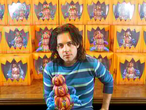 Image of "Beneath The Harvest" Pumpkin Crab - Vinyl Figure