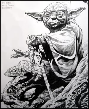 Image of Yoda: Star Wars Print- Artist Proof LIMITED (signed) <font color="yellow">VERY LIMITED- 2Left</font>