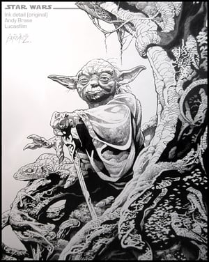Image of Yoda: Star Wars Print- Artist Proof LIMITED (signed) <font color="yellow">VERY LIMITED- 2Left</font>