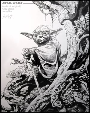 Image of Yoda: Star Wars Print- Numbered (signed) <font color="yellow">VERY LIMITED (+ 20% Off )</font>