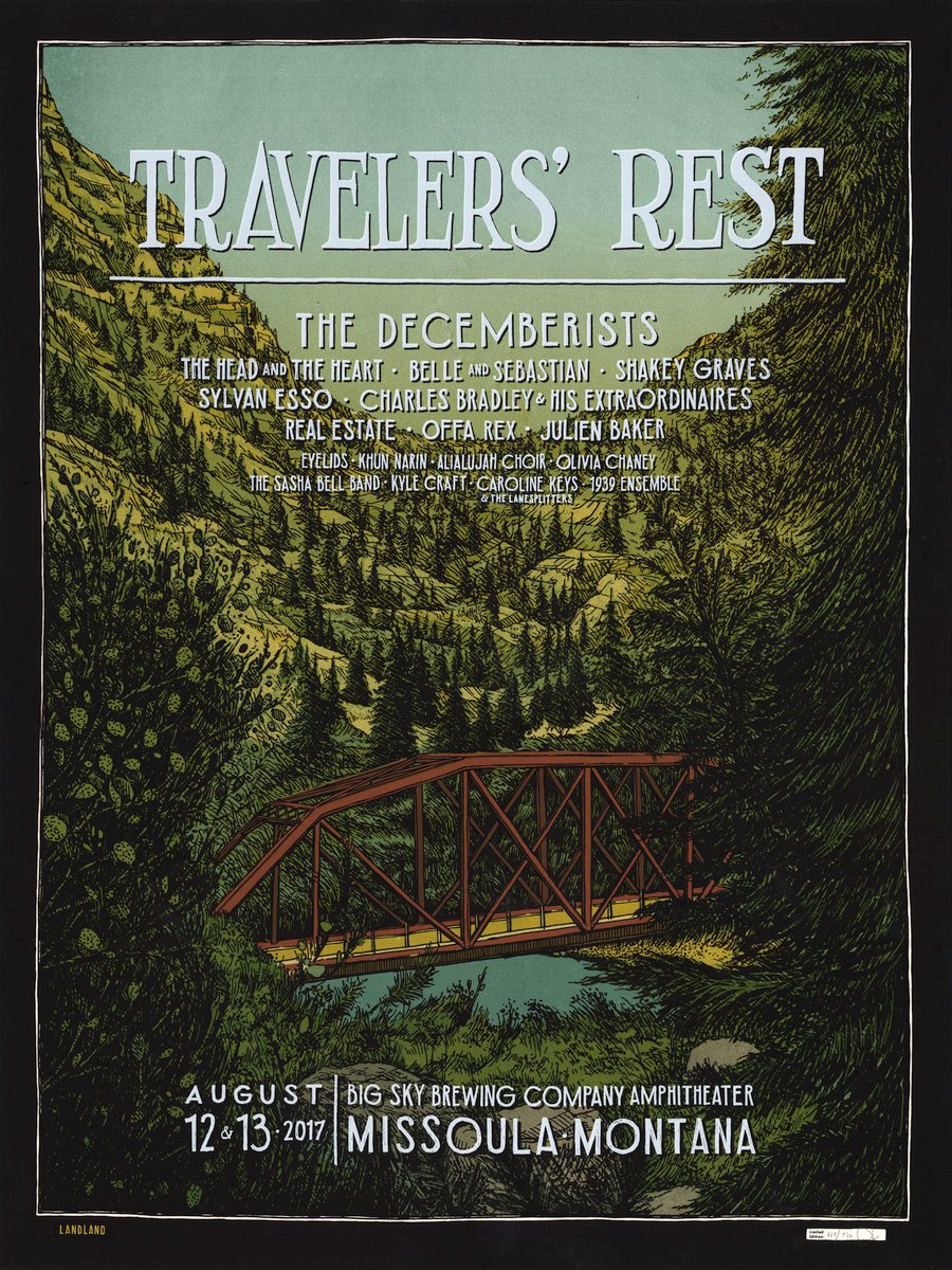 Travelers #39 Rest • Limited Edition Official Poster (18 quot x 24 quot ) Landland