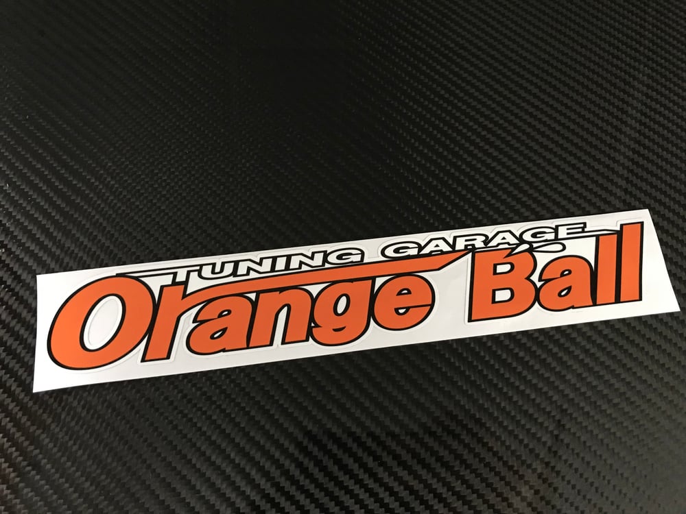 Image of Tuning Garage Orange Ball Official Logo Sticker