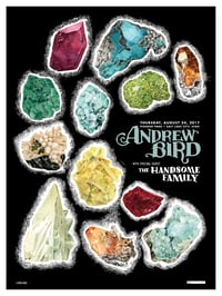 LAST COPIES: Andrew Bird (Salt Lake City) • Limited Edition Official Poster (18" x 24")