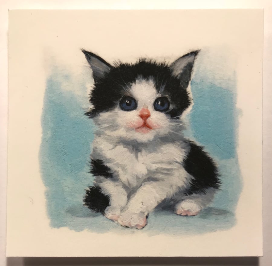 Image of “Tiny Blue” miniature print