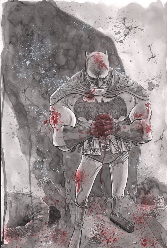 Image of FRANK MILLER'S BATMAN ORIGINAL ART