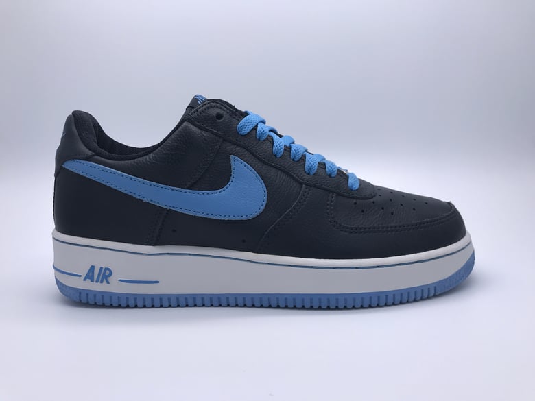 Image of NIKE AIR FORCE 1 "OBSIDIAN/COLUMBIA BLUE"